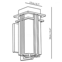 Outdoor Light Glass Retro Industrial Wall Style | Soviel