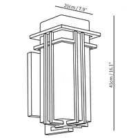 Outdoor Light Glass Retro Industrial Wall Style | Soviel