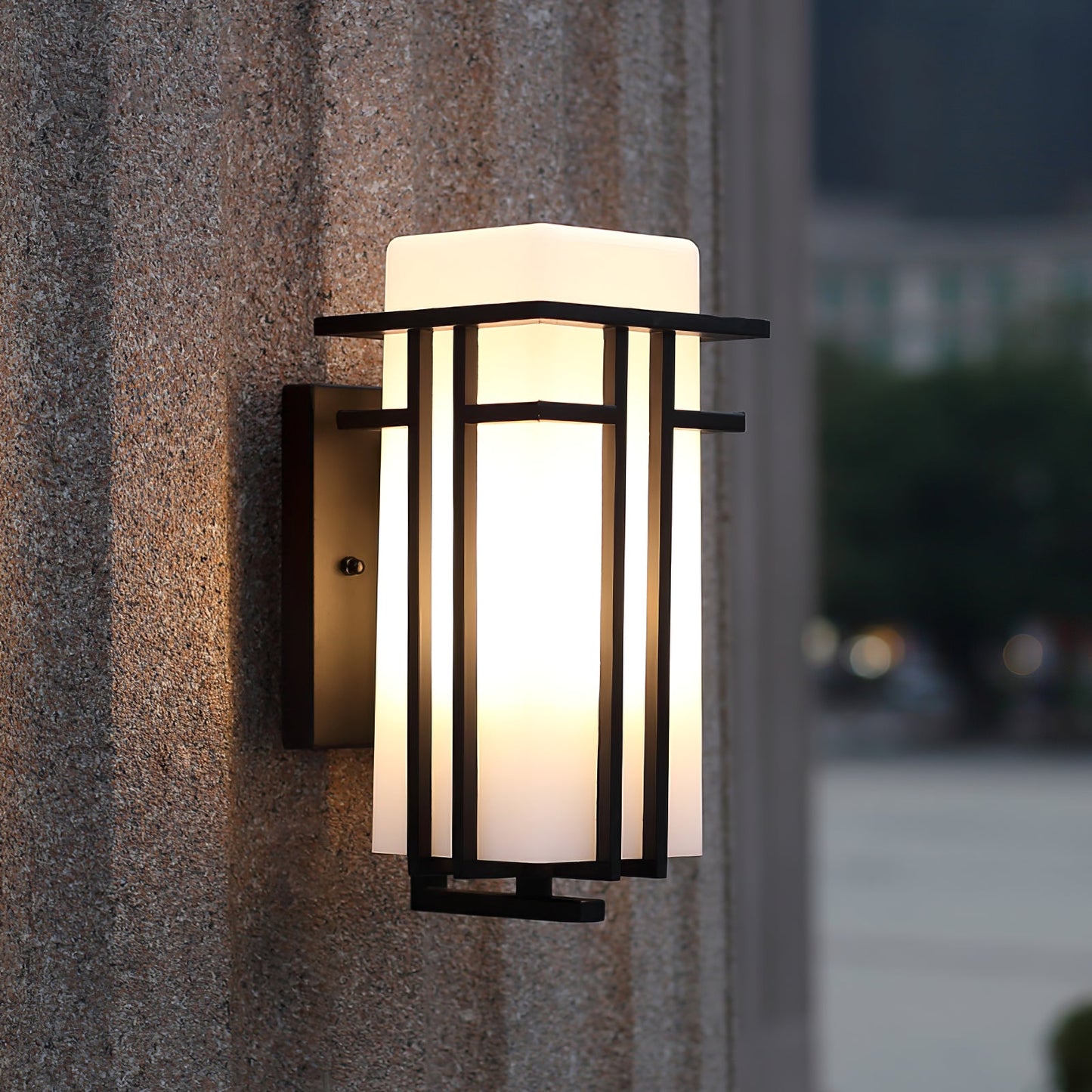Outdoor Light Glass Retro Industrial Wall Style | Soviel