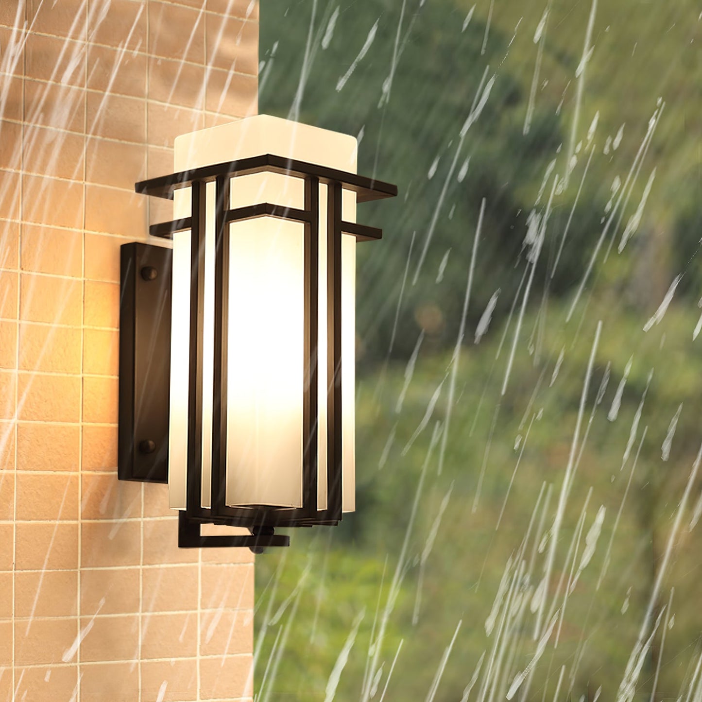 Outdoor Light Glass Retro Industrial Wall Style | Soviel