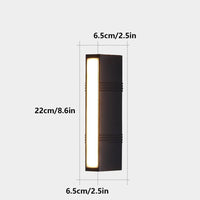 Outdoor Light LED Outdoor Wall Light Tube Minimalist | Brilora