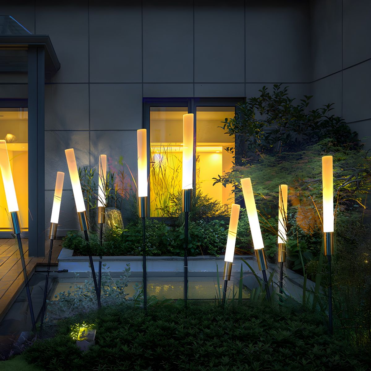 Outdoor Light LED Stake with Acrylic Tube Shape | Zyvora