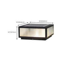 Outdoor Light Metal Pillar Nordic Square Solar LED | Zalvia