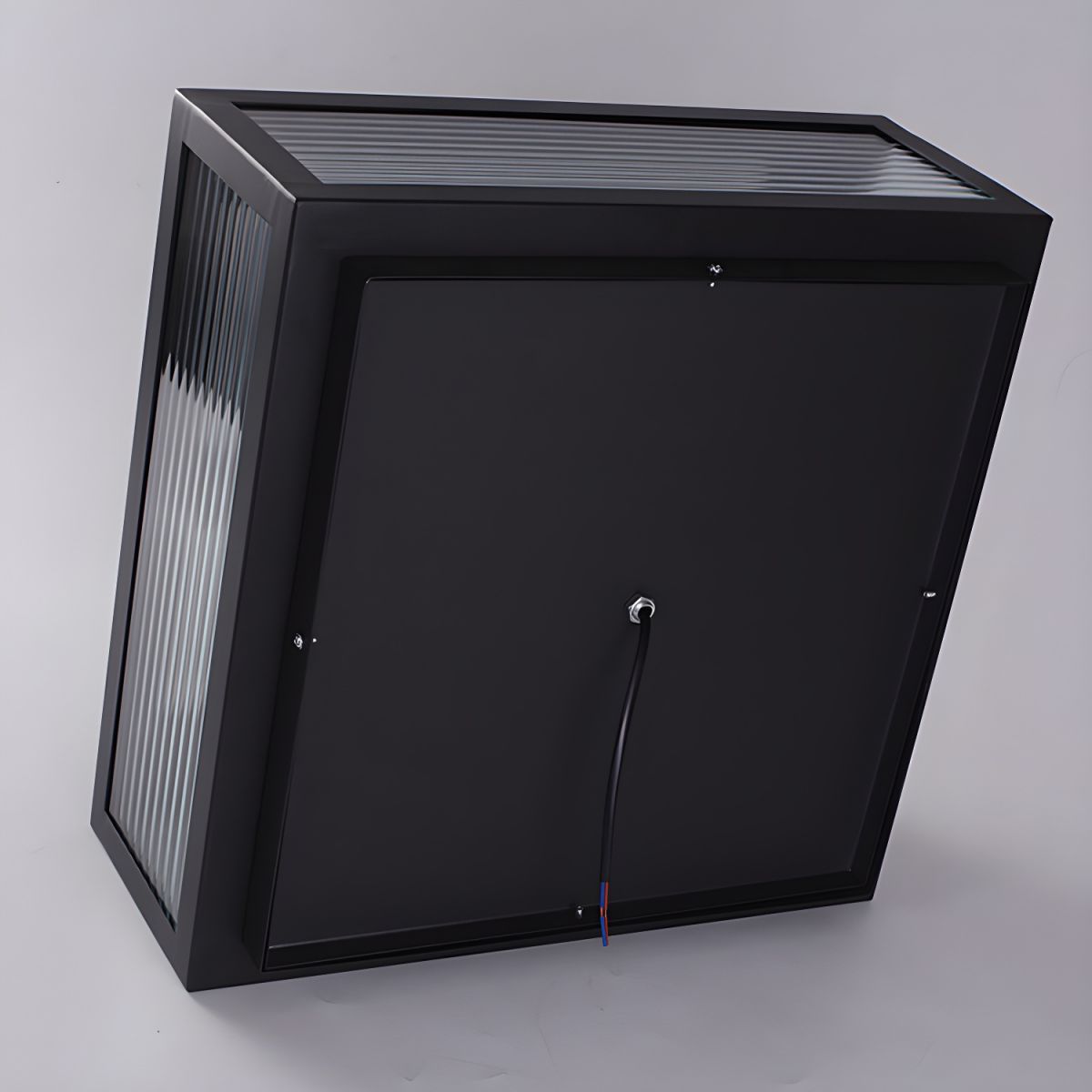 Outdoor Light Metal Pillar Nordic Square Solar LED | Zalvia