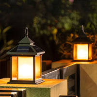 Outdoor Light Metal Solar Rectangle Modern Style | Krylen