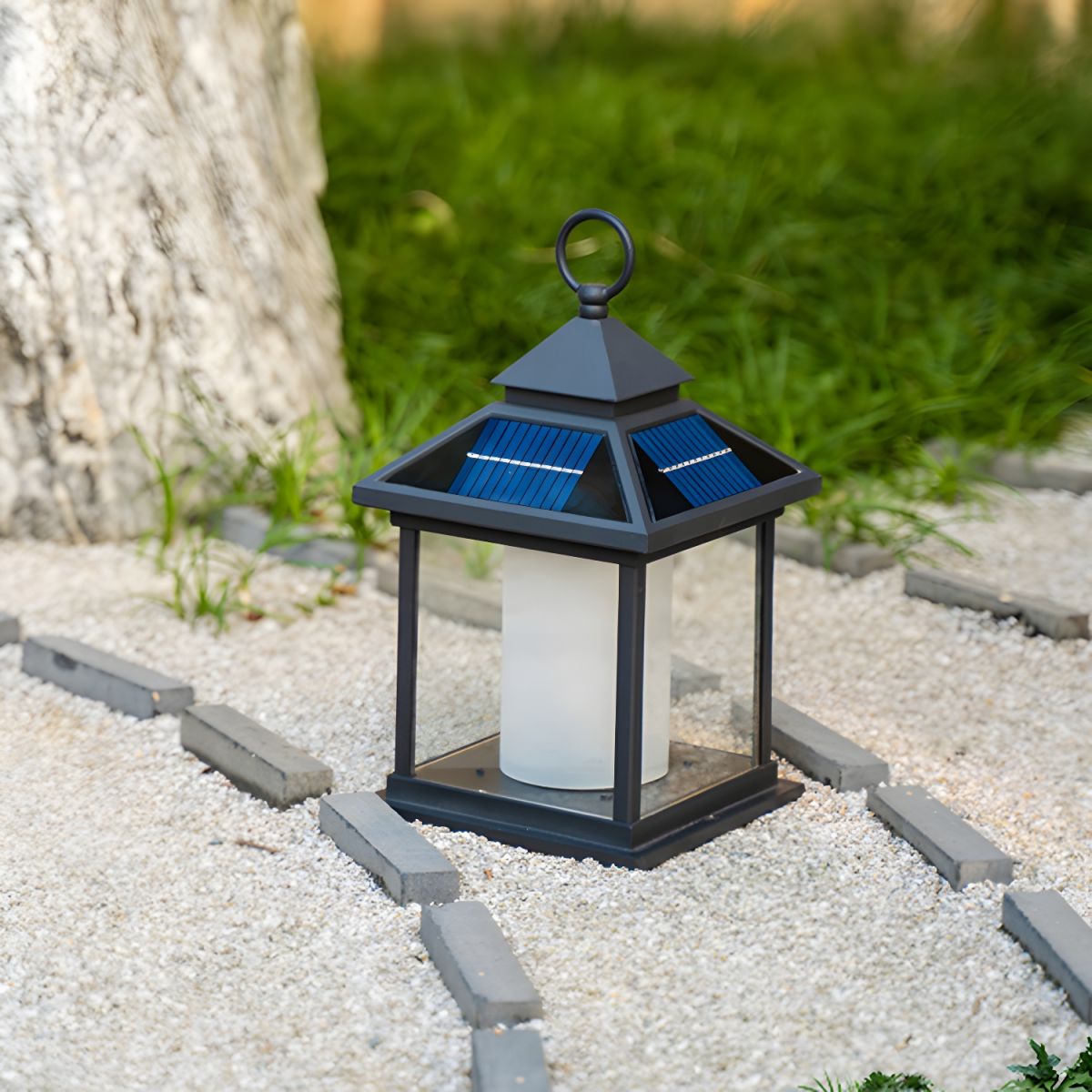 Outdoor Light Metal Solar Rectangle Modern Style | Krylen