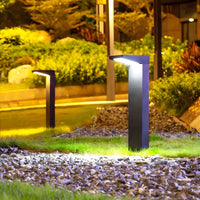 Outdoor Light Metallic LED Solar Stake Modern Style | Alrino