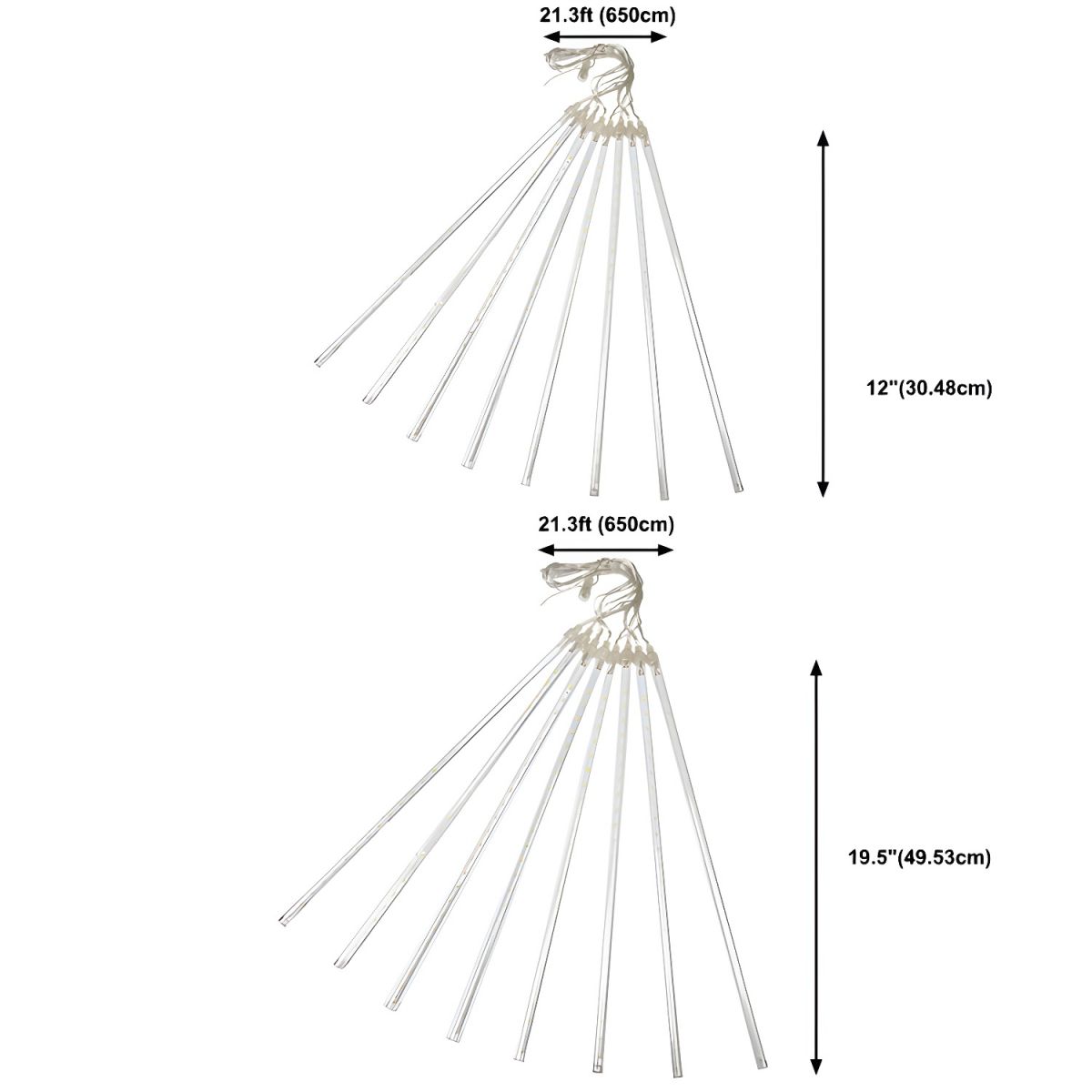 Outdoor Light Meteor Shower Curtain LED String | Sorevi