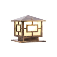 Outdoor Light Pier Mount Lamp Acrylic Single-Bulb | Clario