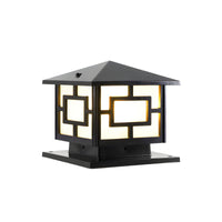 Outdoor Light Pier Mount Lamp Acrylic Single-Bulb | Clario