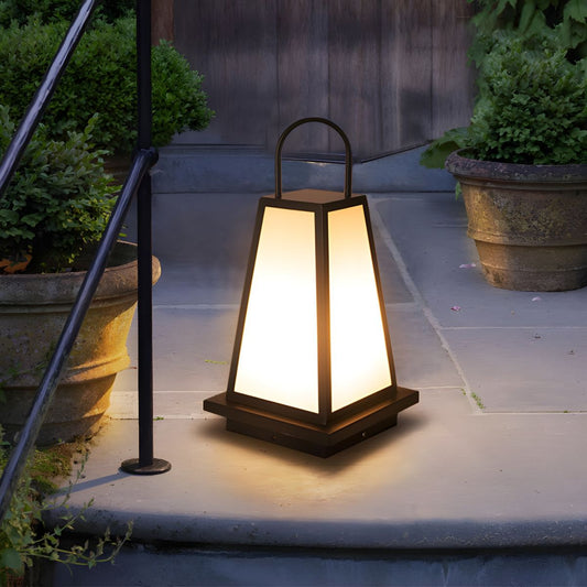 Outdoor Light Pillar Lamp Metal Solar Waterproof | Zarvio
