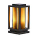 Outdoor Light Rectangle Pillar Lamp Black Modern | Mirova