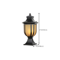Outdoor Light Retro Black Metal Pillar Lamp | Retora