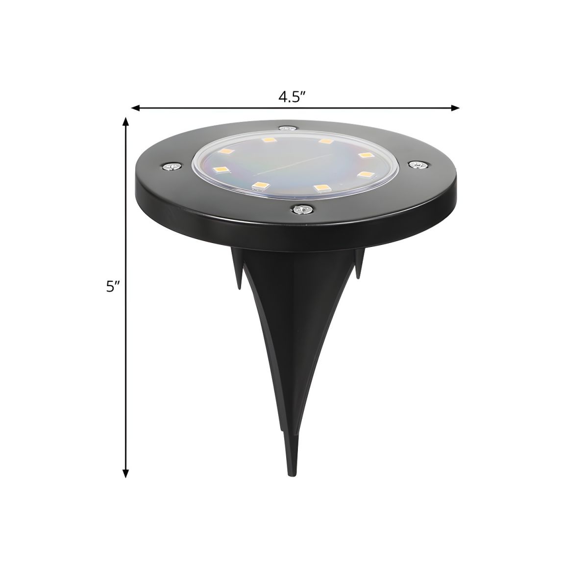 Outdoor Light Solar LED Circle Shape Minimalist | Zyrelle