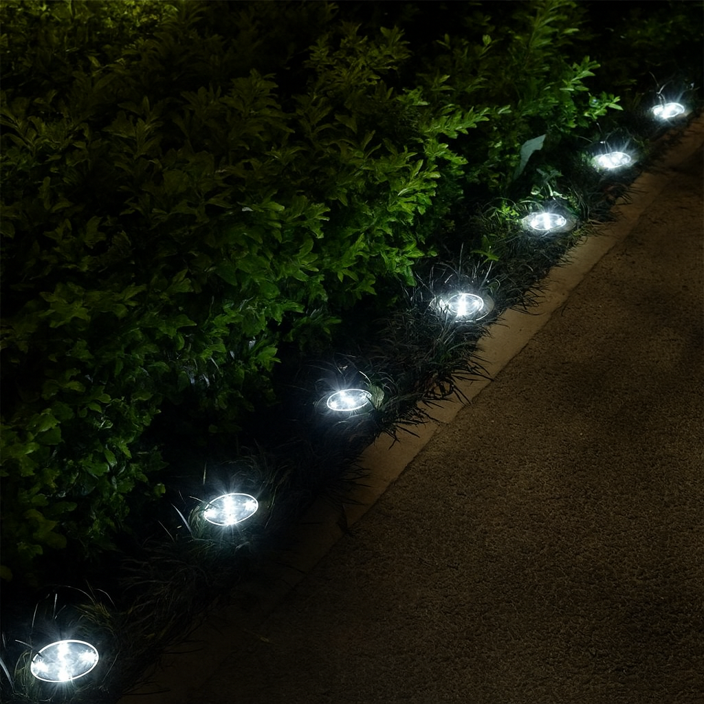 Outdoor Light Solar LED Circle Shape Minimalist | Zyrelle
