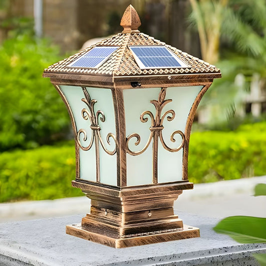 Outdoor Light Solar Metal Rectangle Design | Solviro