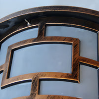 Outdoor Light Solar Metal Round Modern Style | Levoro