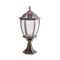 Outdoor Light Solar Pier Mount LED in Classic Style | Faynor
