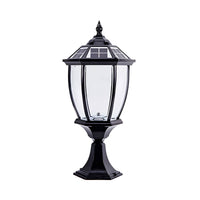 Outdoor Light Solar Pier Mount LED in Classic Style | Faynor