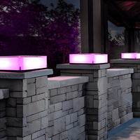 Outdoor Light Solar Plastic Pillar Modern Style | Crezia
