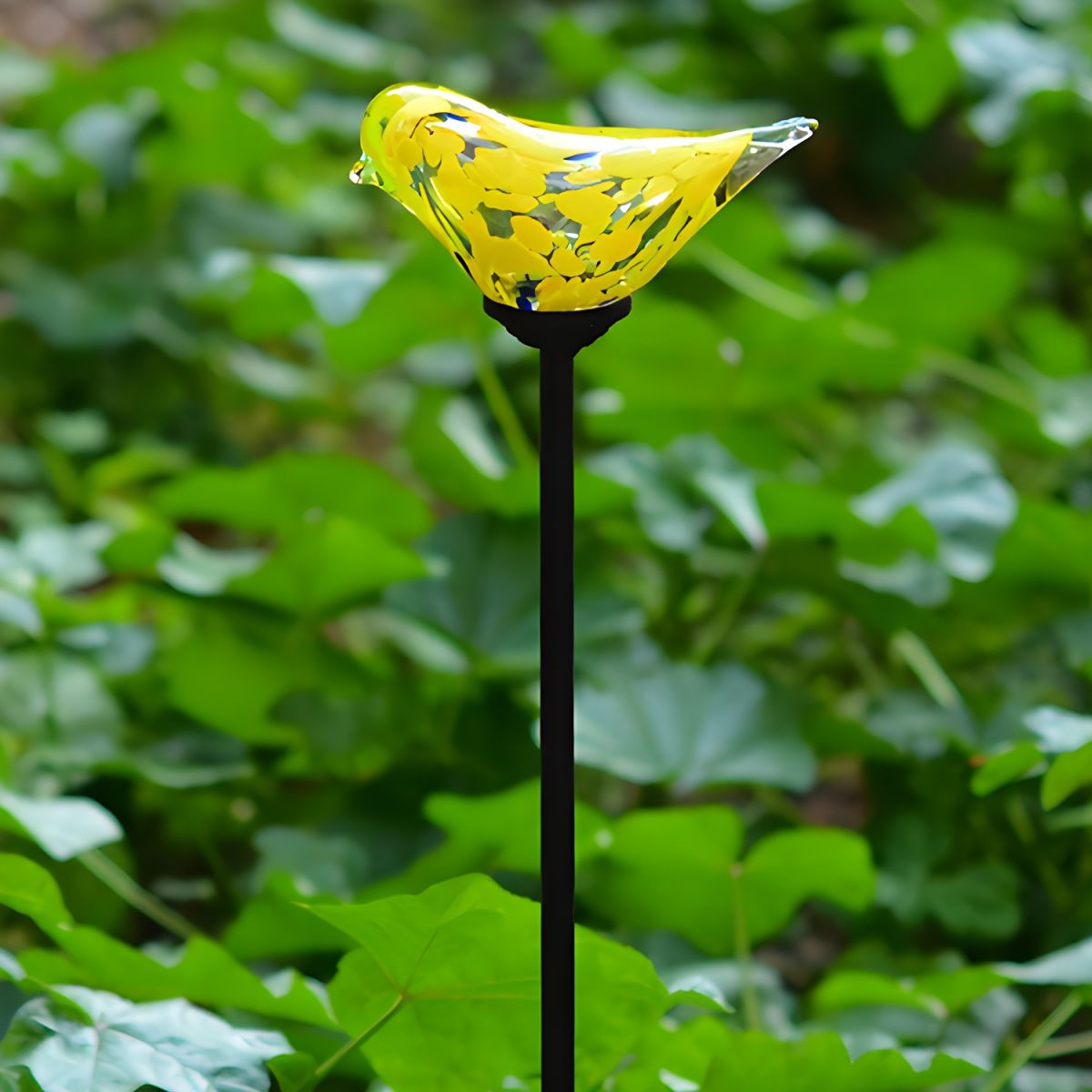 Outdoor Light Solar Stake Lamp Glass Birds | Solmira