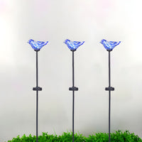 Outdoor Light Solar Stake Lamp Glass Birds | Solmira