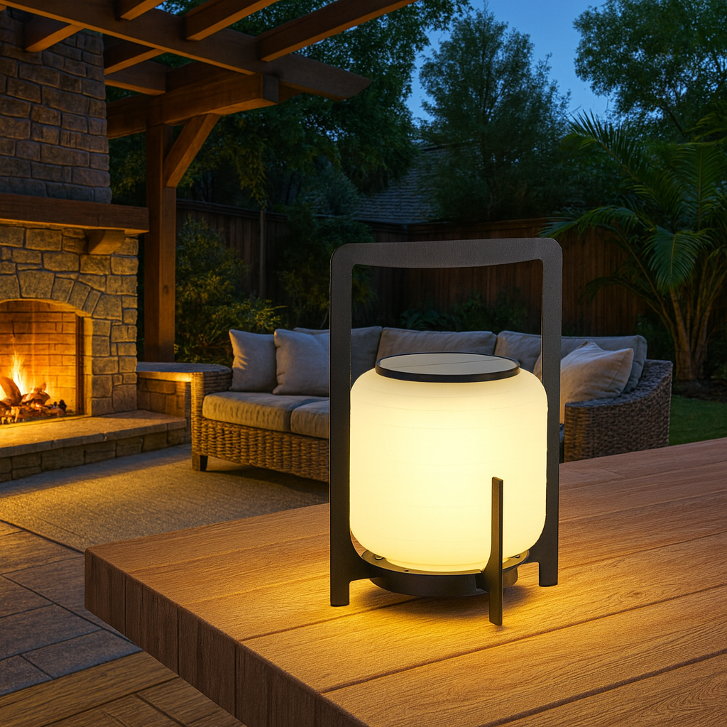 Outdoor Light Solar Steel Modern | Delvin