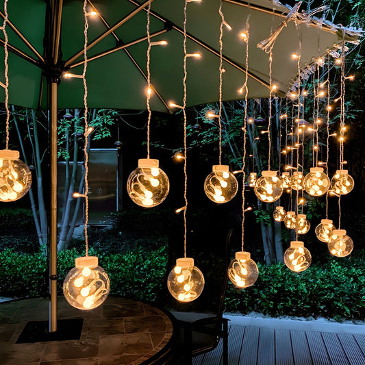 Outdoor Light Solar String Warm LED Glow | Clario