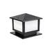 Outdoor Light Vintage Post Lamp with Frosted Shade | Bravero