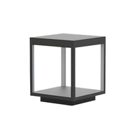 Outdoor Light Waterproof Black Metal Garden Pillar | Arvian