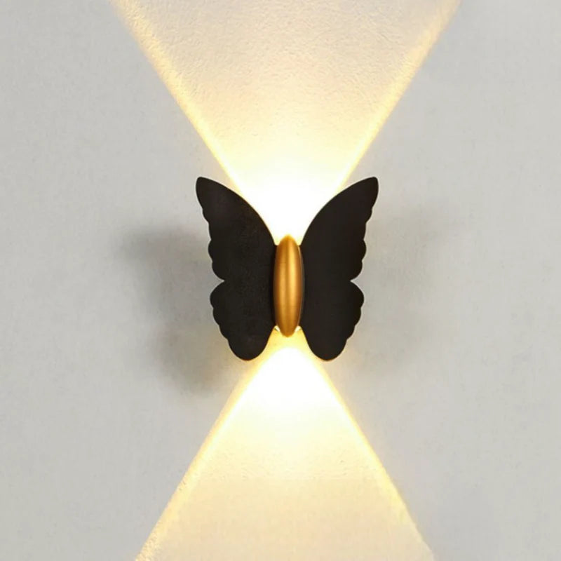 Outdoor Wall Light Aluminium Butterfly Design Modern Style | Laviro