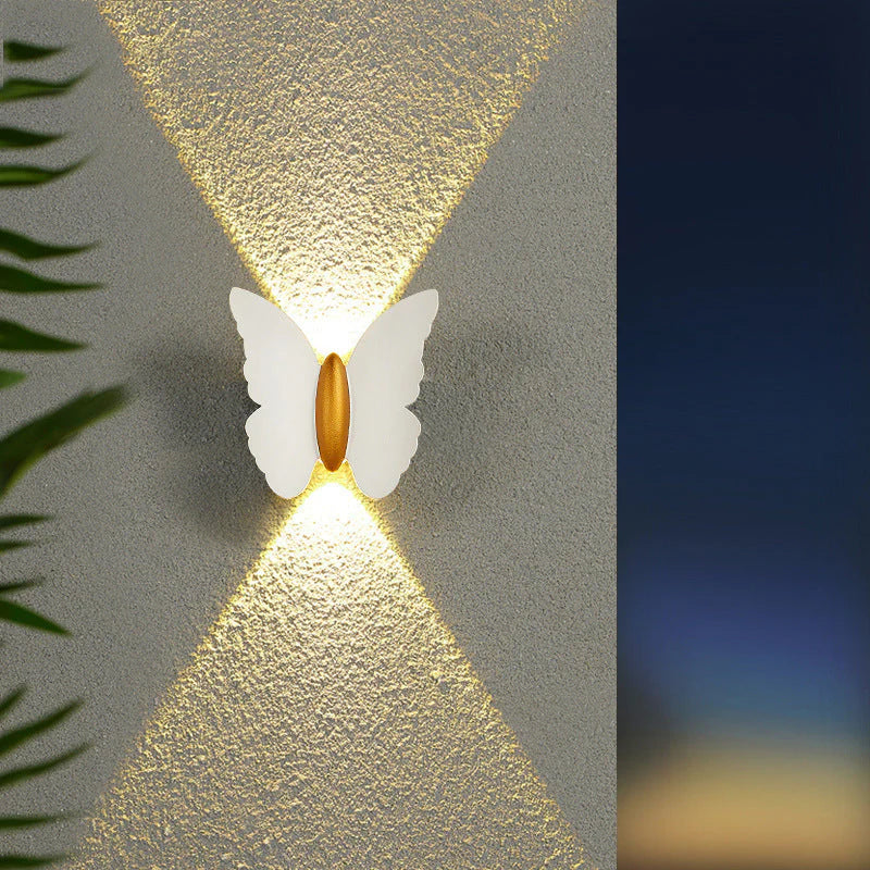 Outdoor Wall Light Aluminium Butterfly Design Modern Style | Laviro