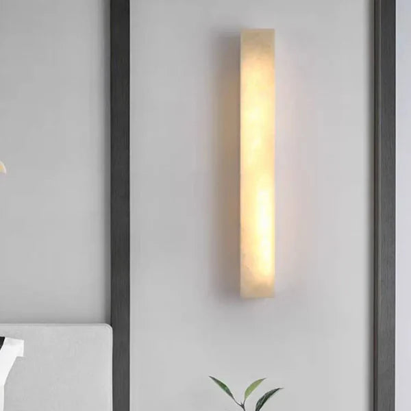 Outdoor Wall Light Imitated Alabaster Modern Facade | Aldaro