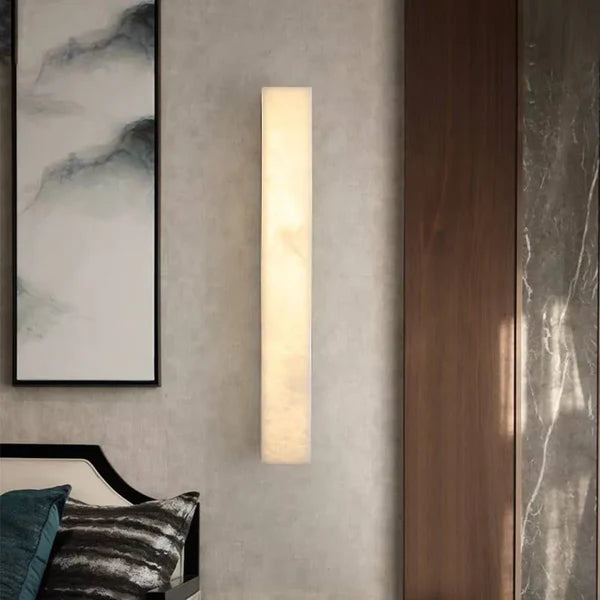 Outdoor Wall Light Imitated Alabaster Modern Facade | Aldaro