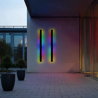 Outdoor Wall Light LED Linear Black for Garden Use | Silexa