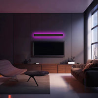 Outdoor Wall Light LED Linear Black for Garden Use | Silexa