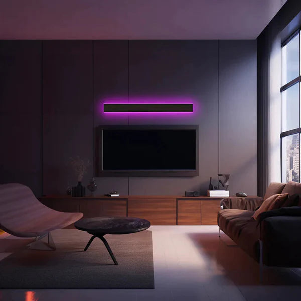 Outdoor Wall Light LED Linear Black for Garden Use | Silexa