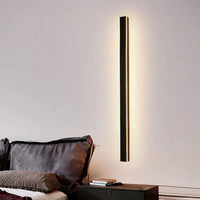 Outdoor Wall Light LED Linear Black for Garden Use | Silexa