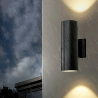 Outdoor Wall Light Metal Double Head Modern Design | Wallux