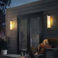 Outdoor Wall Light Metal Glass Warm Light Scandinavian | Wulvex