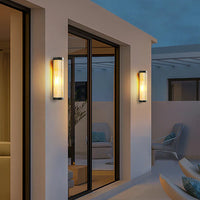 Outdoor Wall Light Metal Glass Warm Light Scandinavian | Wulvex