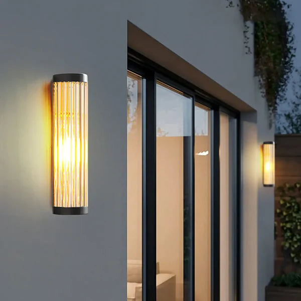 Outdoor Wall Light Metal Glass Warm Light Scandinavian | Wulvex