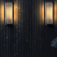 Outdoor Wall Light Rectangular Metal Modern Design | Natave
