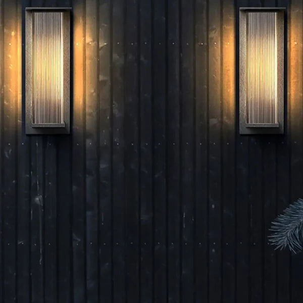 Outdoor Wall Light Rectangular Metal Modern Design | Natave