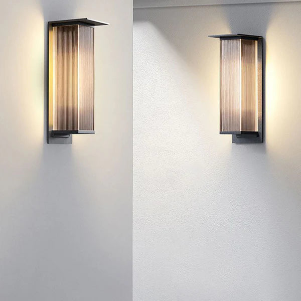 Outdoor Wall Light Rectangular Metal Modern Design | Natave