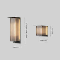 Outdoor Wall Light Rectangular Metal Modern Design | Natave