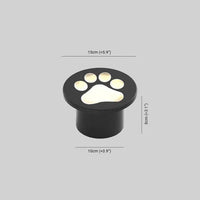 Paw Print Garden Ground Light Outdoor Metal Acrylic | Minori