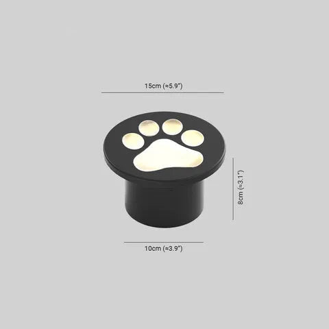 Paw Print Garden Ground Light Outdoor Metal Acrylic | Minori