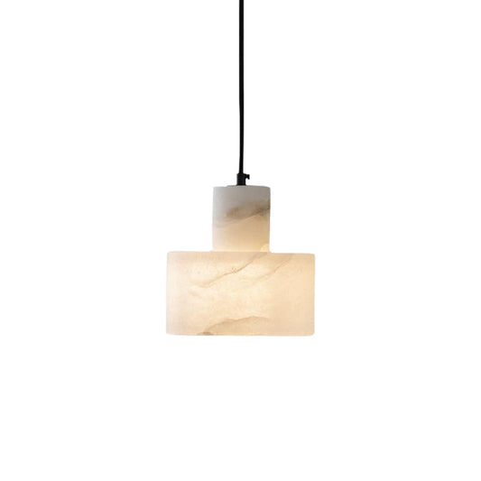 Pendant Light Alabaster Cylinder Nordic Style | Celestia