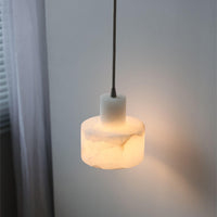 Pendant Light Alabaster Cylinder Nordic Style | Celestia
